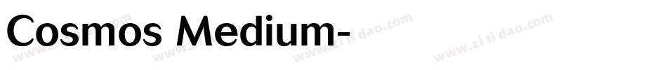 Cosmos Medium字体转换